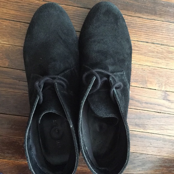 Nine West Black Suede Bootie Heels - Picture 6 of 6